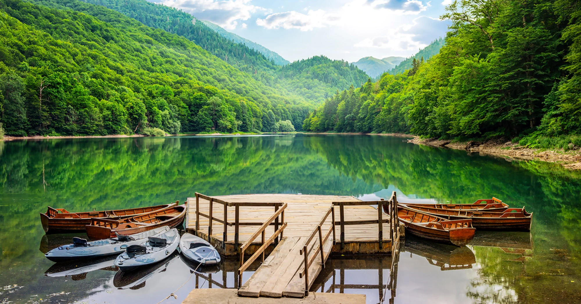 Beautiful mountain lake